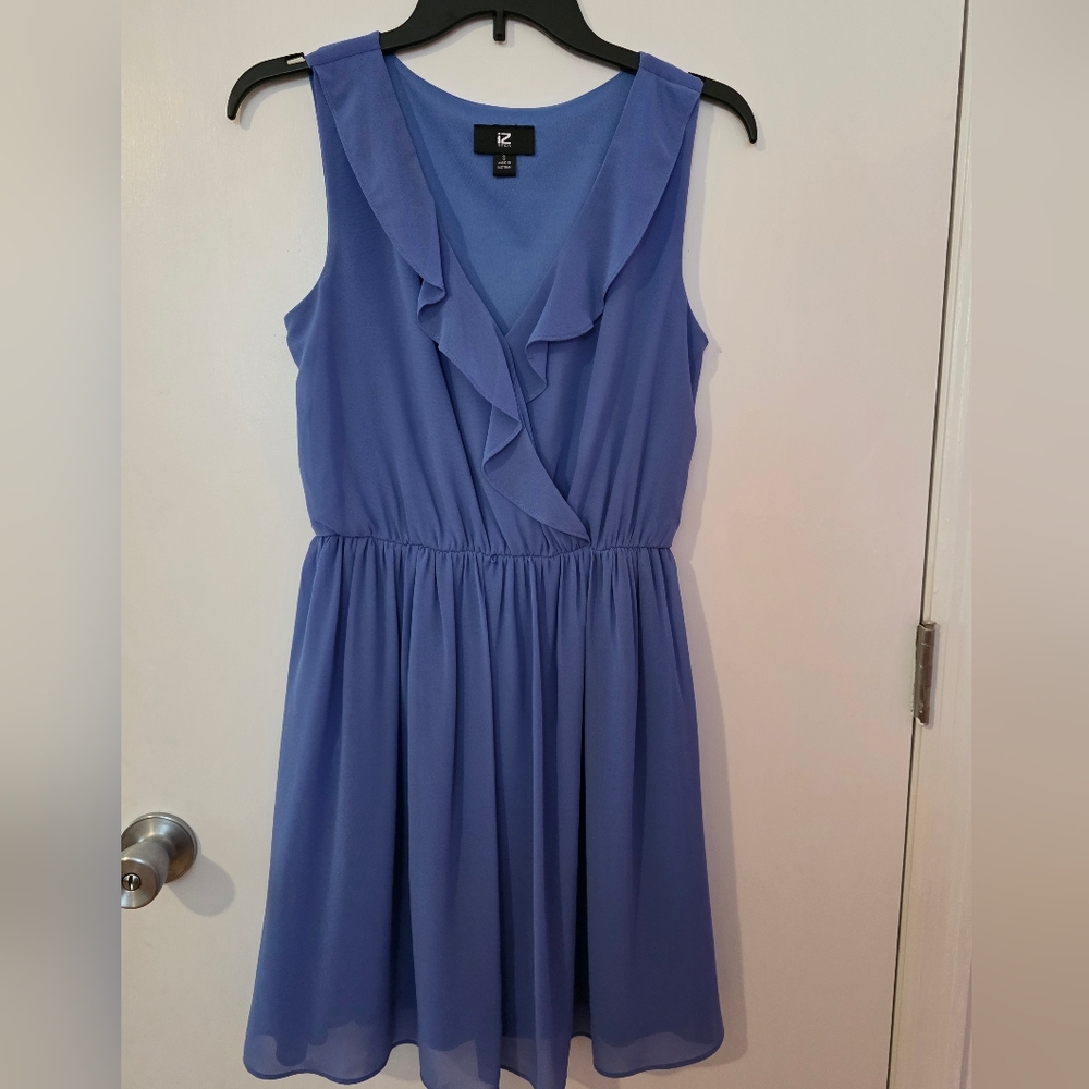 Iz Byer Sleeveless Midi Dress in Soft Blue